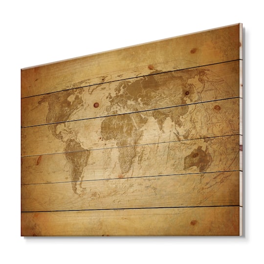 Designart - Ancient Map of The World X